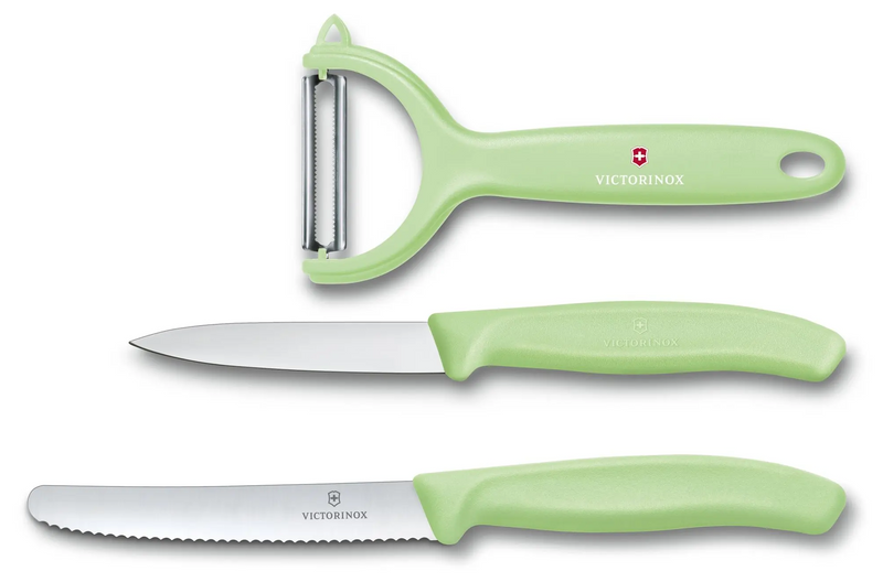 Victorinox Swiss Classic Trend Colors Paring Knife Set 3 Pieces Light Green 6.7116.33L42
