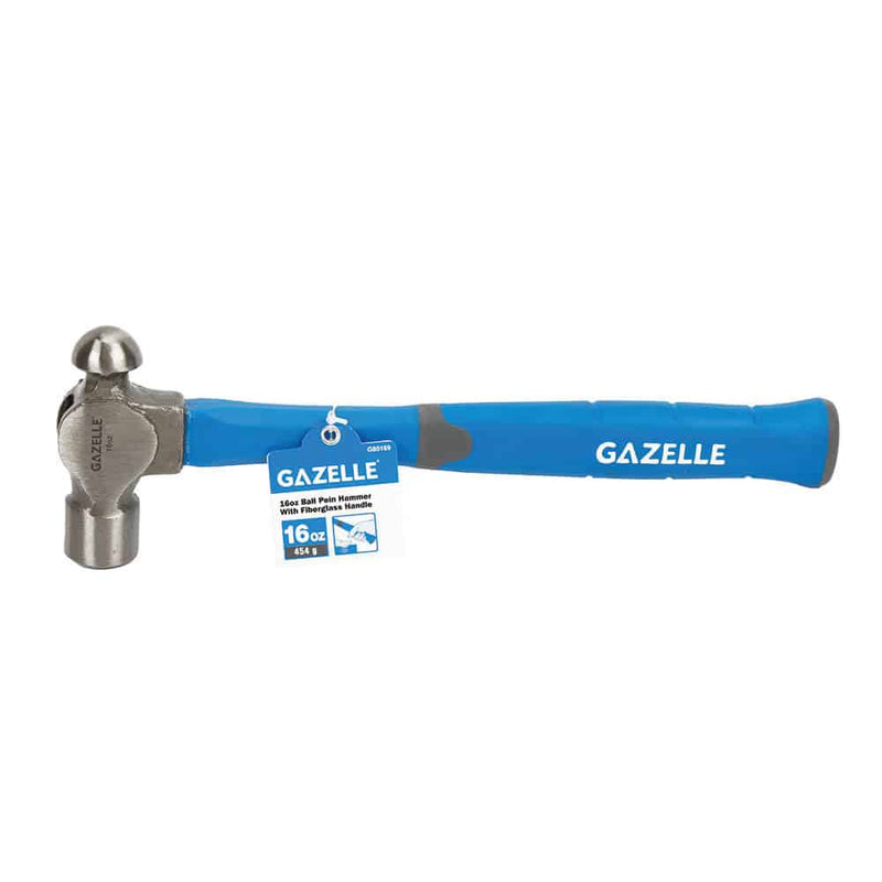 Gazelle G80170 24Oz Ball Pein Hammer W/ F.Glass Handle PAT-4040