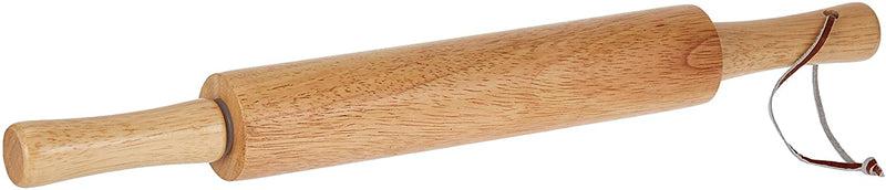 Prestige Wooden Rolling Pin 50mmx450mm w/plastic wheel PR50448