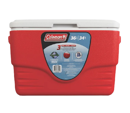 Coleman 36 Quart Performance Excursion Cooler Red 6281A703G