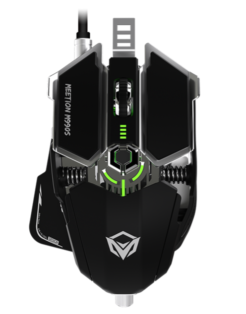 Meetion Mechanical Gaming Mouse Black MT-M990S | Games Meetion Mechanical Gaming Mouse Black MT-M990S | Games
