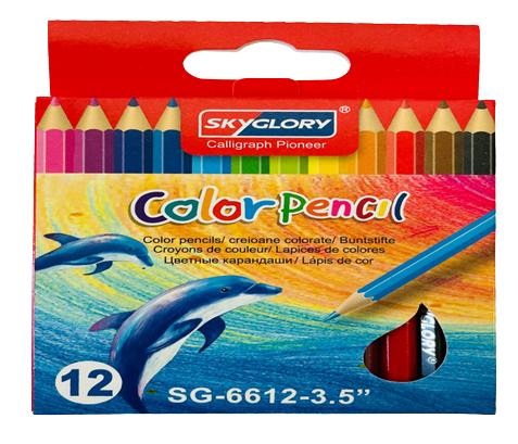 Skyglory Color Pencil 12 Pcs SG-6612-3.5" 6922686421297