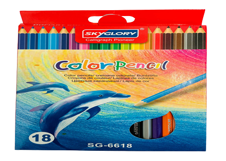 Skyglory Color Pencil 18 Pcs SG-6618 7" 6922686421310