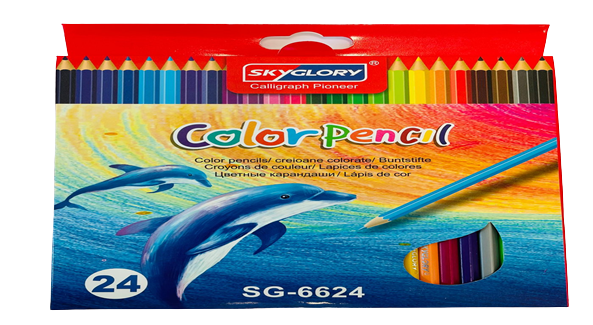Skyglory Color Pencil 24 Pcs SG-6624 7" 6922686421327