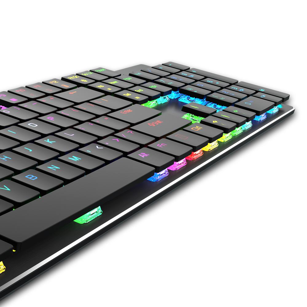 Meetion Ultra Slim RGB Mechanical Gaming Keyboard MT-MK80 | Games Meetion Ultra Slim RGB Mechanical Gaming Keyboard MT-MK80 | Games