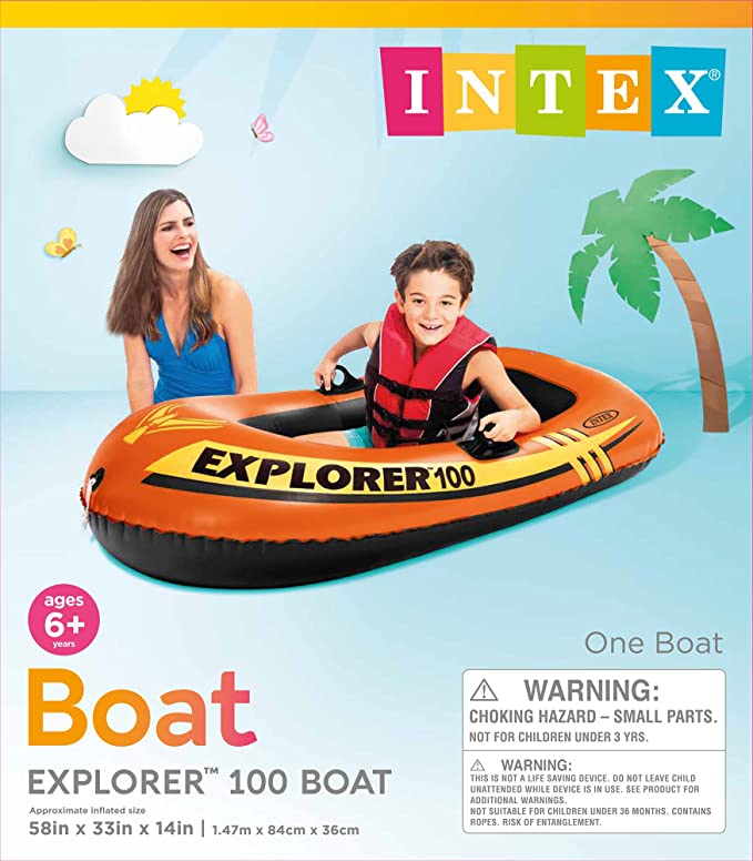 Intex Explorer 100 Boat, Age 6+ 42158329