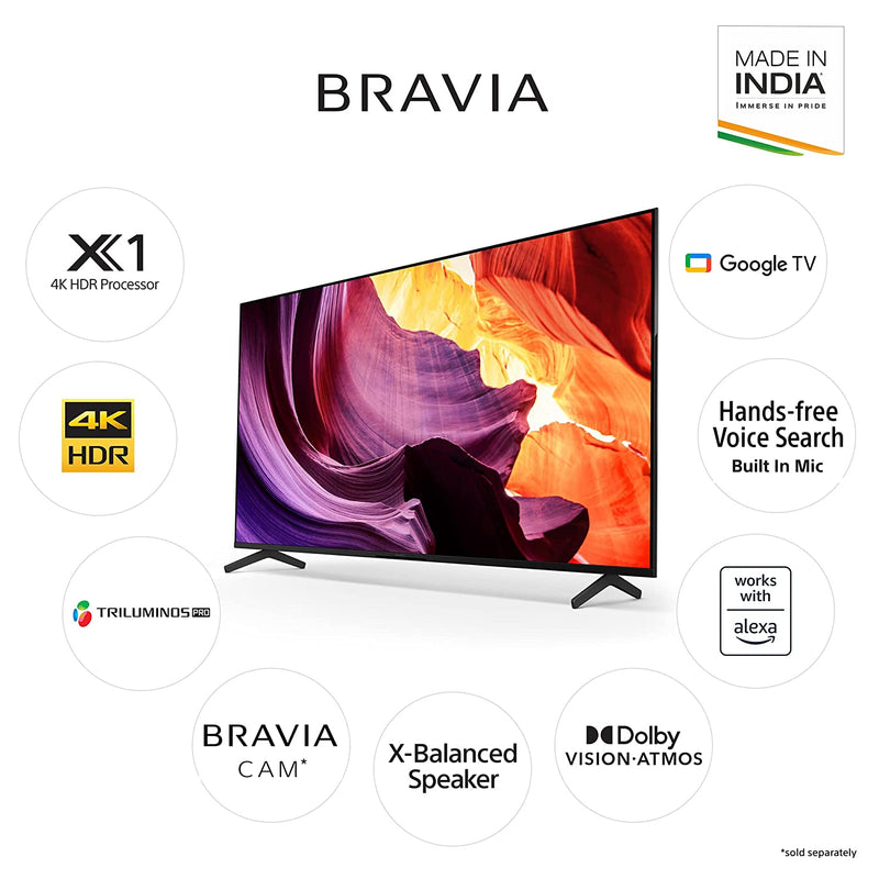 Sony Bravia 108 cm (43 inches) 4K Ultra HD Smart LED Google TV KD-43X80K