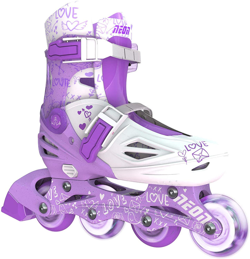 Yvolution Neon Combo Skates Purple 4L/13L/16L CL 4PK