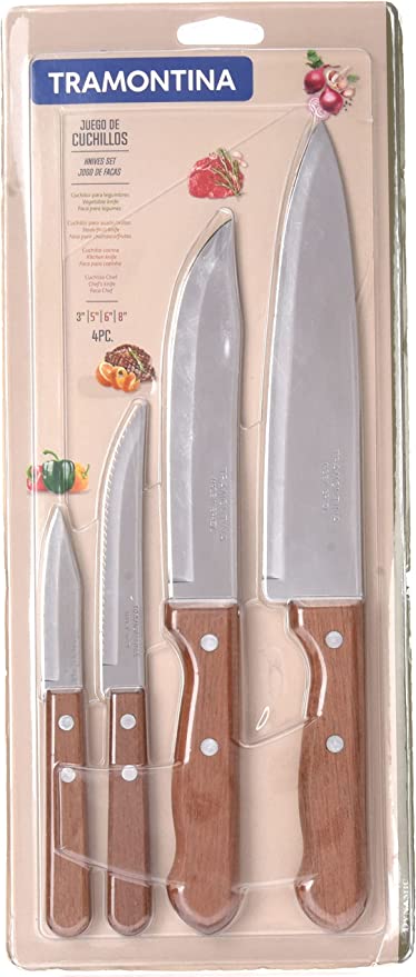 Tramontina 4Pcs Knives Set Dynamic TR-21199/781 | Kitchen Accessories Tramontina 4Pcs Knives Set Dynamic TR-21199/781 | Kitchen Accessories