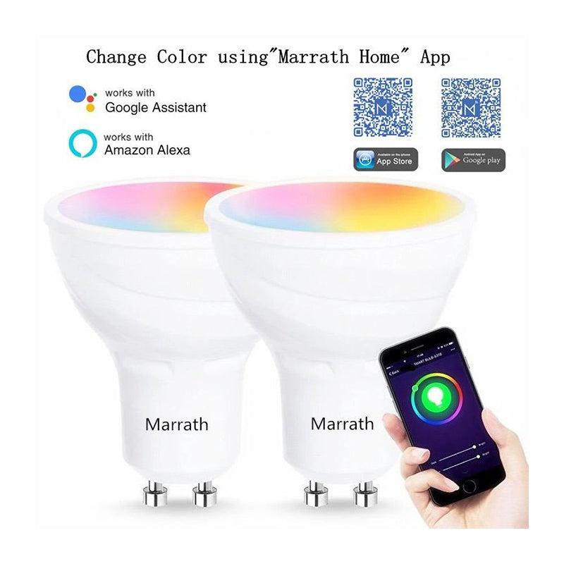 Marrath Smart Wi-Fi 16 Million Color RGBW GU 10 Spot Ceiling Light