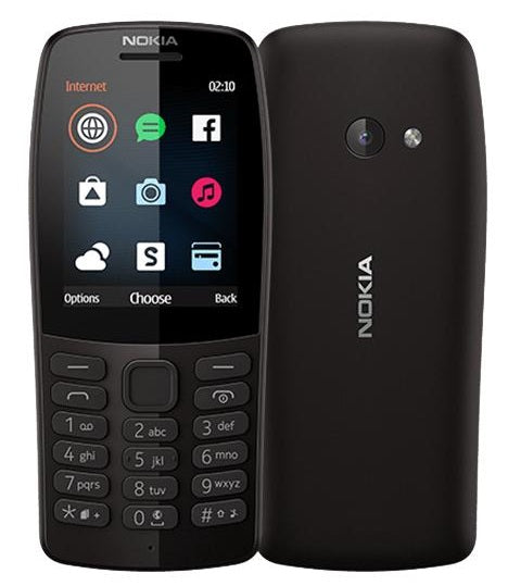 Nokia 210 0.3MP Camera Dual SIM Mobile Phone Black Nk210