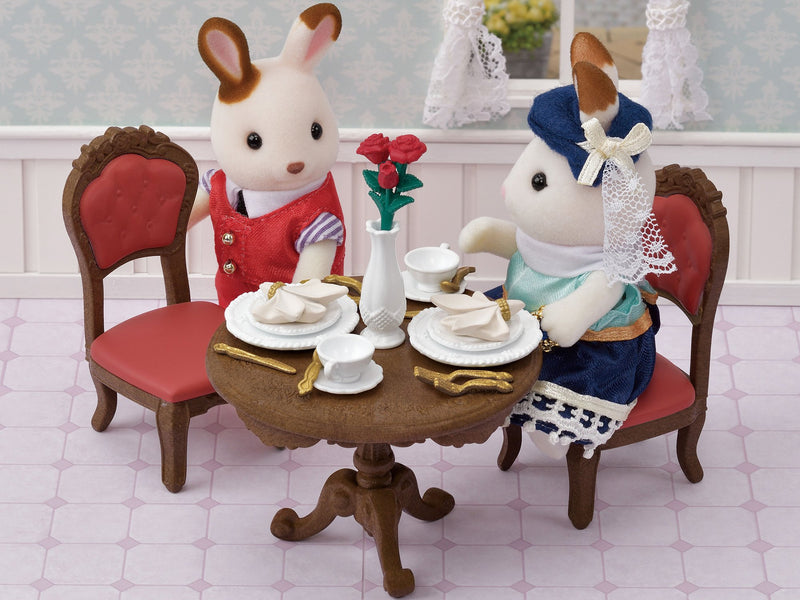 Sylvanian Family Chic Dining Table Set