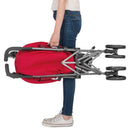 Liteway Stroller With Basic Bumper Bar Red