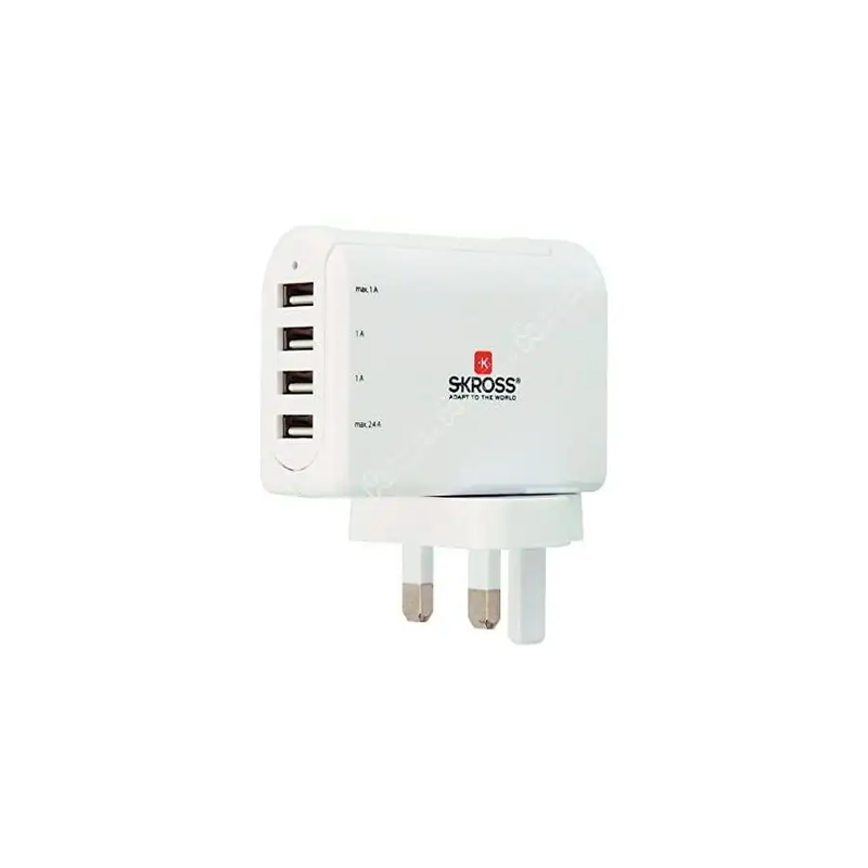 Skross UK Usb Charger 4 Port 2-800102