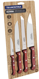 Tramontina Polywood Knife Set 4pcs