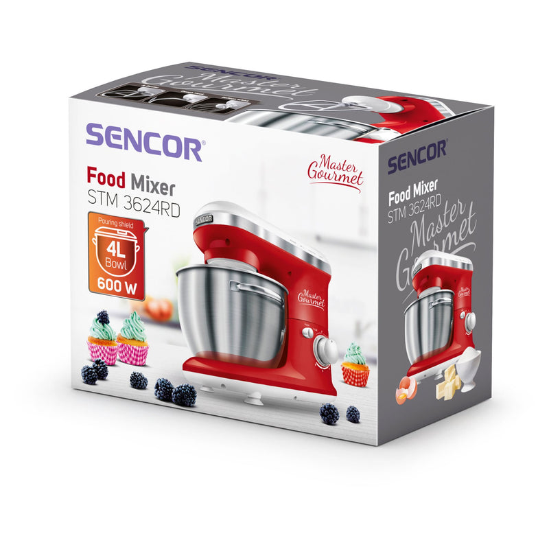 Sencor Stand Mixer 6 Speeds 600W STM 3624RD