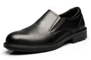 Jackbaggio Men's Black Slip On Oxford Work Shoe 8815