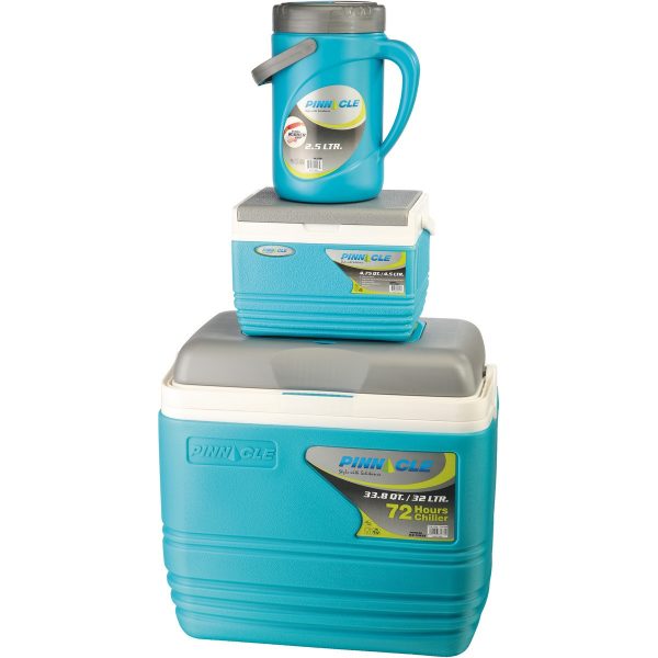 Pinnacle Cooler Box 3 Pc(Primero 32+Eskimo 4.5+Pluto 2.5 L TPX7005 | Camping