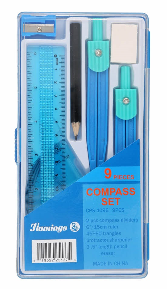 Flamingo Compass Set 9 pcs 9001130007618 | Other Office Supplies Flamingo Compass Set 9 pcs 9001130007618 | Other Office Supplies