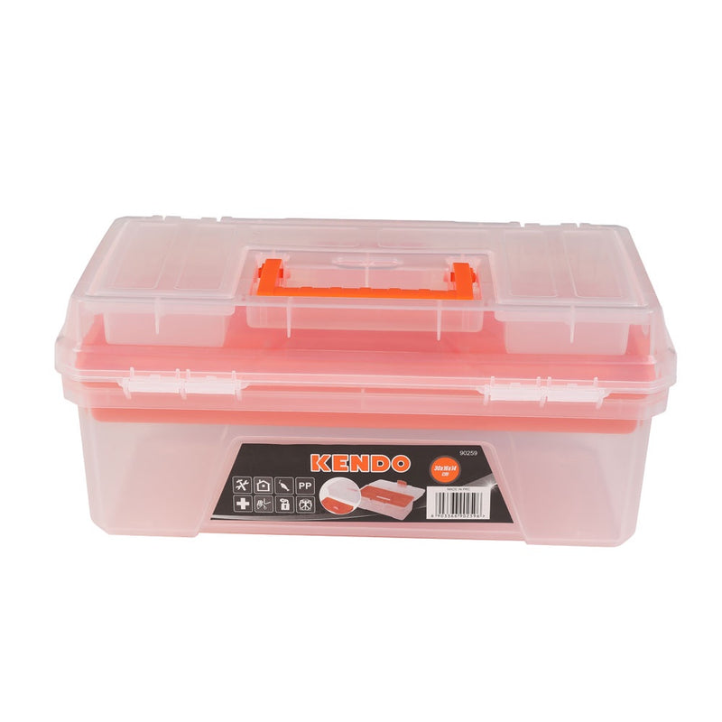 Kendo Plastic Tool Box 30 x 16 x 14cm KE90259