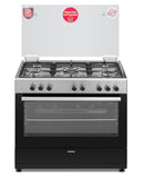 Simfer 5 Gas Burner 90 x 60cm Full Option Heavy Duty Cooker With Gas Oven 9060SE