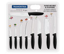 Tramontina Plenus Knives Set  9 Pcs Black