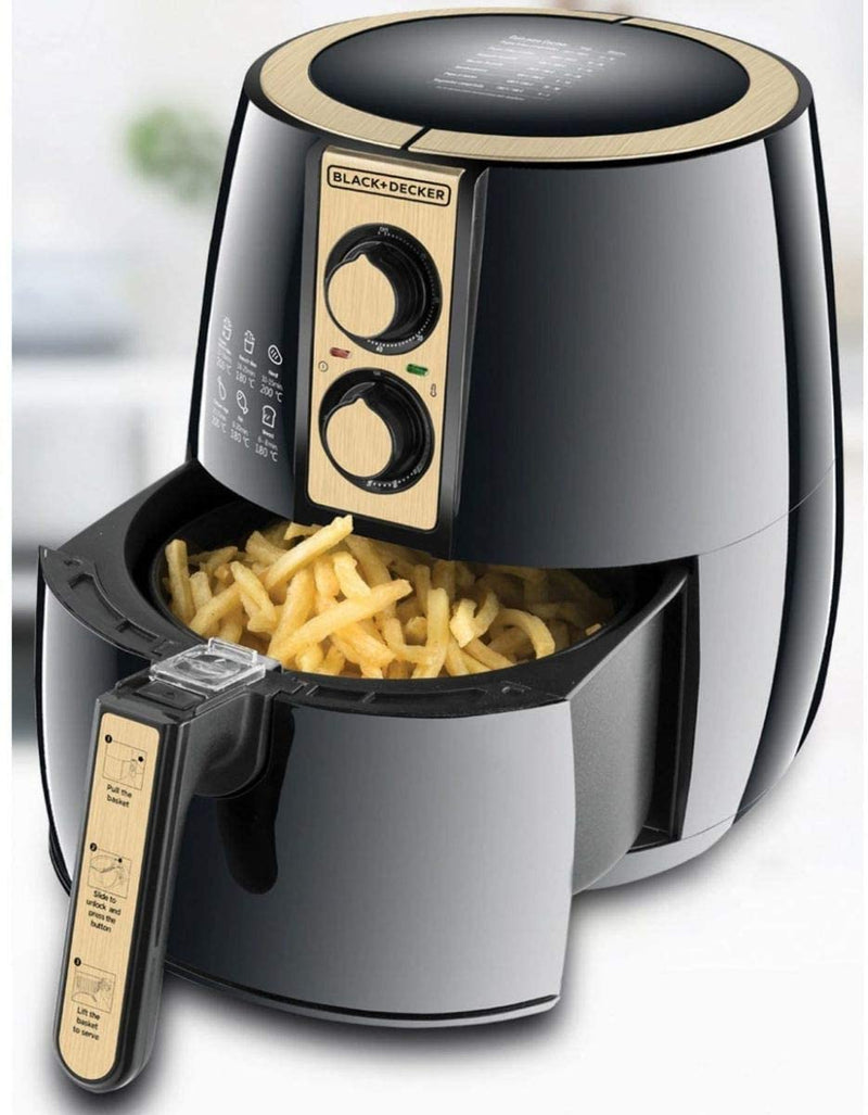 Black & Decker 4L/1.2Kg Manual Aero Fryer AF300-B5