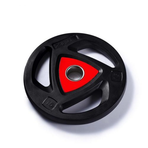 Olympic Weight Plates Rubber Coated With Handle (Pair) | Fitness
