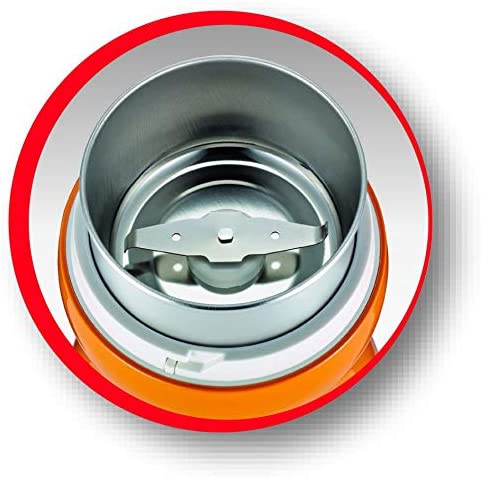 Moulinex Coffee Grinder 180W 50G 1-2-3 System Orange AR110O27 | Kitchen Appliances Moulinex Coffee Grinder 180W 50G 1-2-3 System Orange AR110O27 | Kitchen Appliances