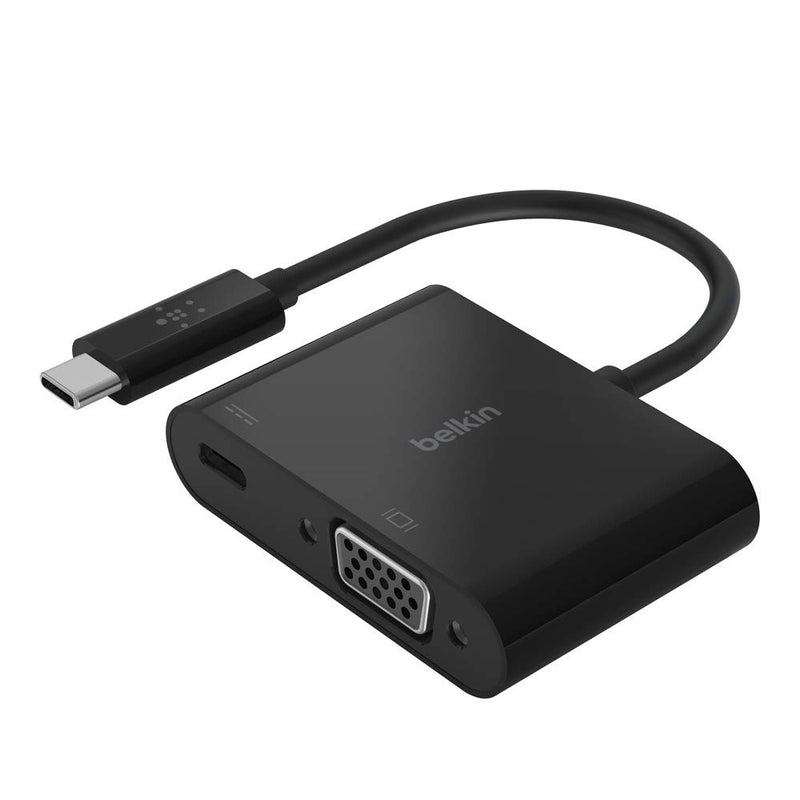 Belkin USB C To VGA Charge Adapter Black AVC001btBK