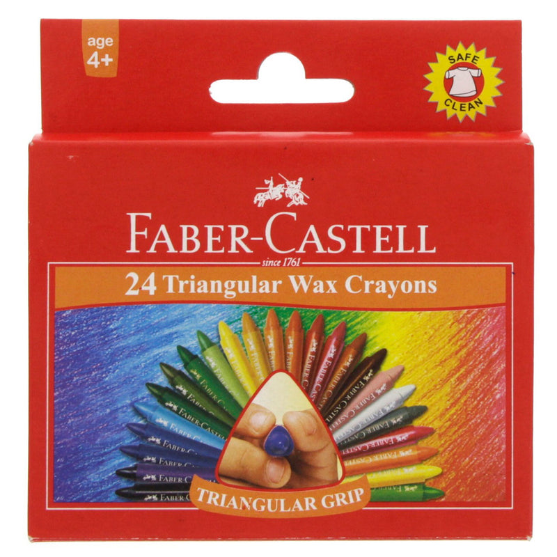 Faber-Castell Triangular Wax Crayon 24 Color
