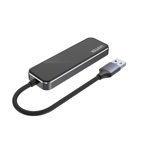 Unitek USB3.1 Gen1 Type-A 4-Port Hub Grey