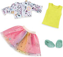 Top & Tutu Skirt Outfit For 14" Doll
