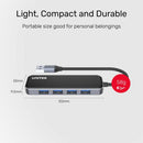 Unitek USB3.1 Gen1 Type-A 4-Port Hub Grey