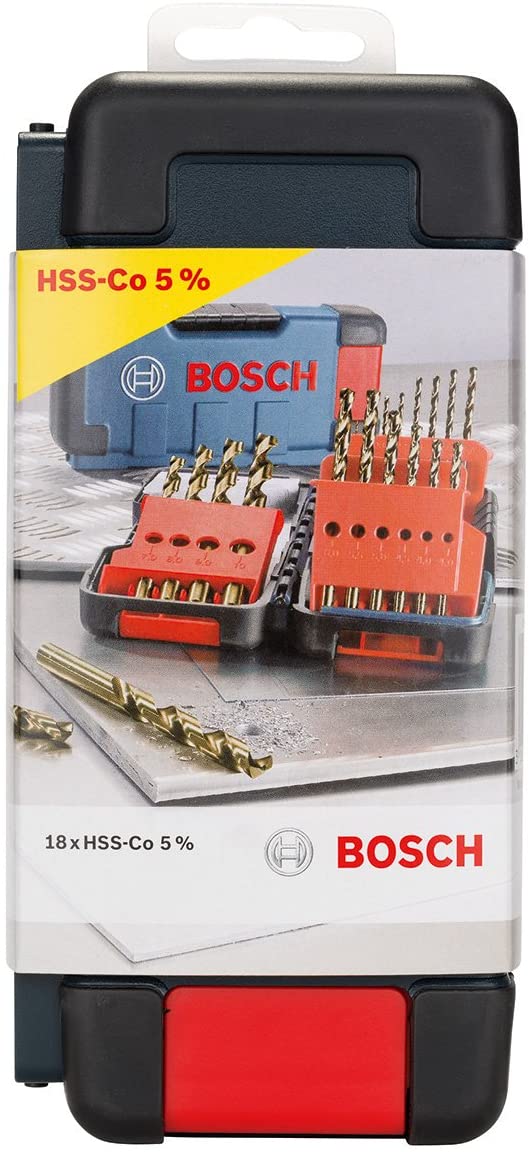 Bosch HSS-CO 1-10mm 18 Pcs Tough Box Set BO2607017047