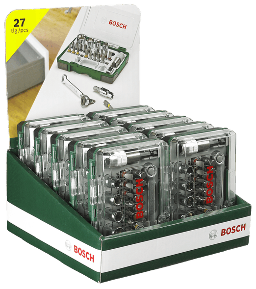 Bosch Screwdriver Bit Set 27 pieces with Ratchet BO2607017160