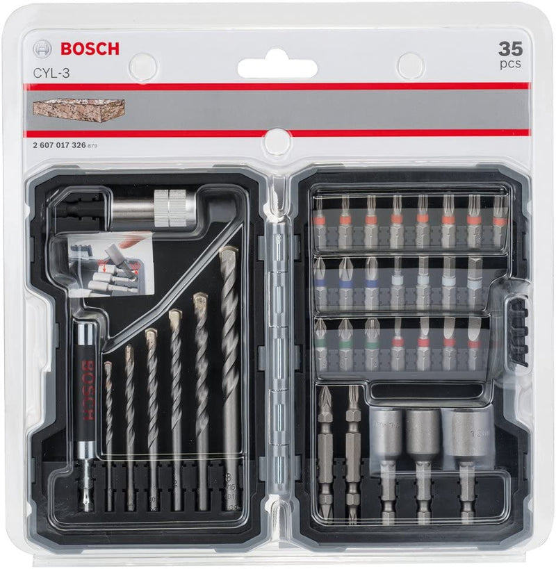 Bosch Concrete & Metal Drill Bit Set 35Pcs BO2607017326