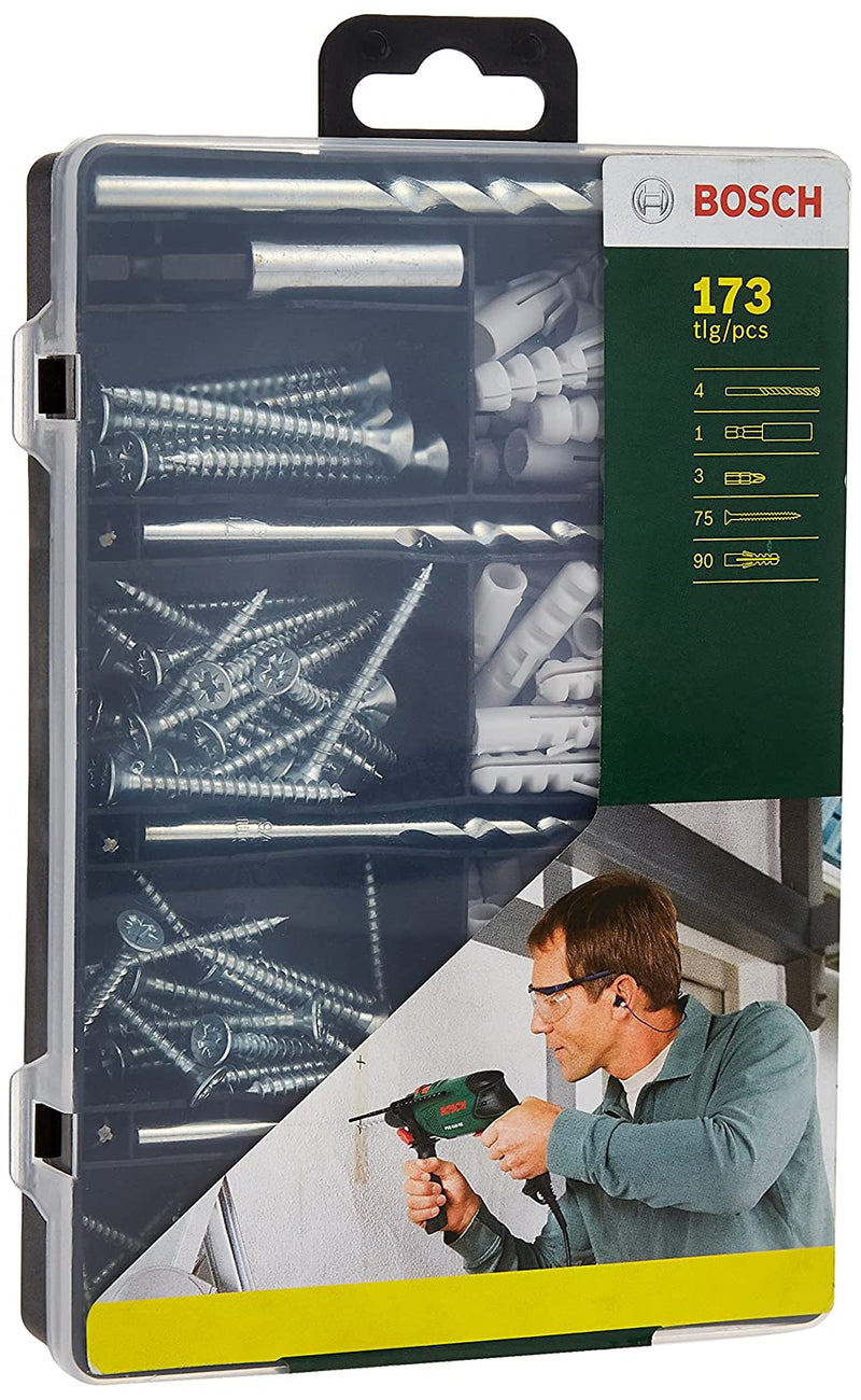 Bosch Fixing Set 173Pcs Silver BO2607019511