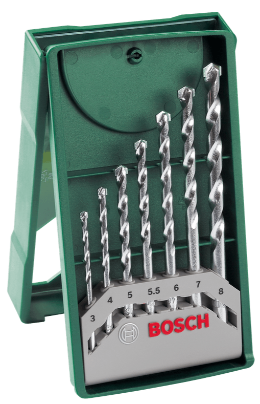 Bosch Mini X Line Masonry Drill Bit Set 7 Pieces BO2607019581