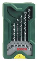 Bosch Mini X Line Masonry Drill Bit Set 7 Pieces BO2607019581