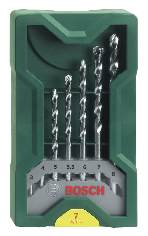 Bosch Mini X Line Masonry Drill Bit Set 7 Pieces BO2607019581