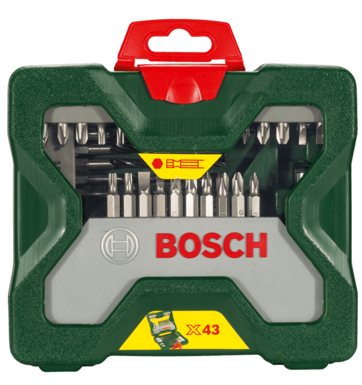 Bosch Classic X Line Drill And Screwdriver Bit Set 43 Pieces For HEX Shank BO2607019613