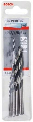 Bosch HSS Point TEQ Drill Bit Set 5 Pc 2-6mm BO2608577345