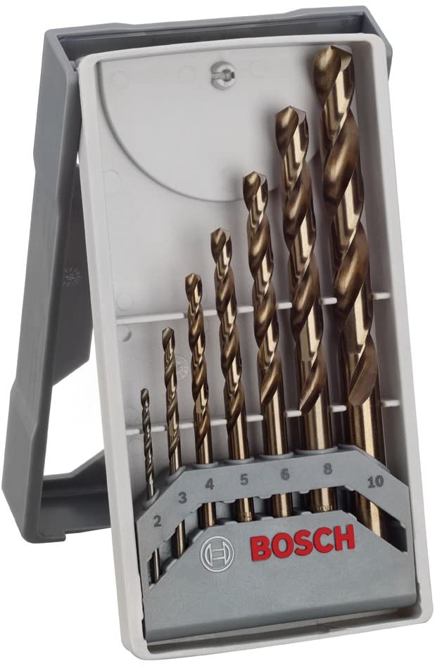 Bosch Metal Drill Bit Set Mini X Line Hss 7 Pcs BO2608589296