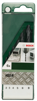 Bosch Metal Drill Bit HSS-R DIN 338 Set 6 Pcs BO2609255029