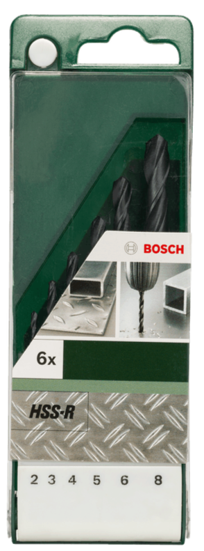 Bosch Metal Drill Bit HSS-R DIN 338 Set 6 Pieces BO2609255029