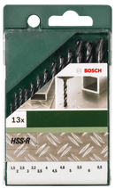 Bosch Metal Drill Bit HSS-R DIN 338 Set 13 Pieces BO2609255031