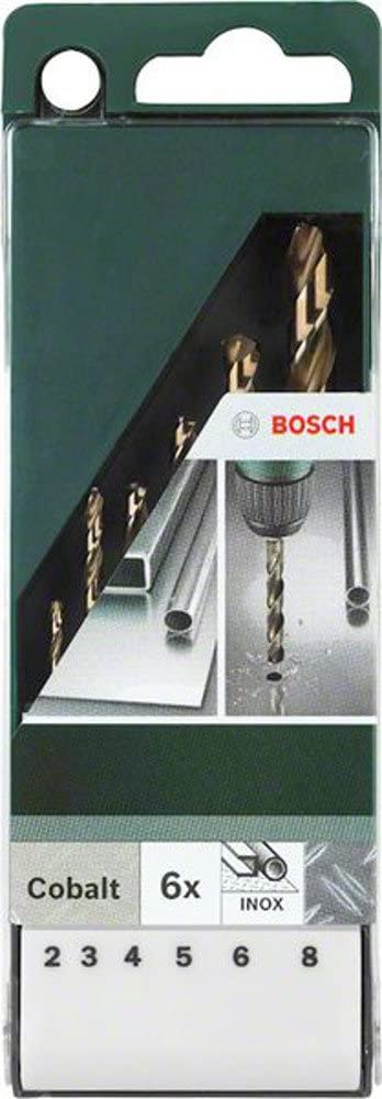 Bosch HSS-CO Drill Bit Set 2-8mm 6 Pcs Inox BO2609255087