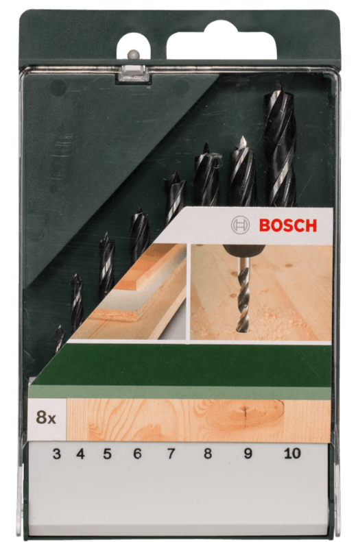 Bosch Brad Point Drill Bit Set 8 Pieces BO2609255215