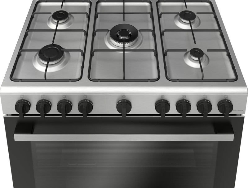 Bosch Serie 2 Gas Range Cooker Stainless Steel HGV1E0U50M